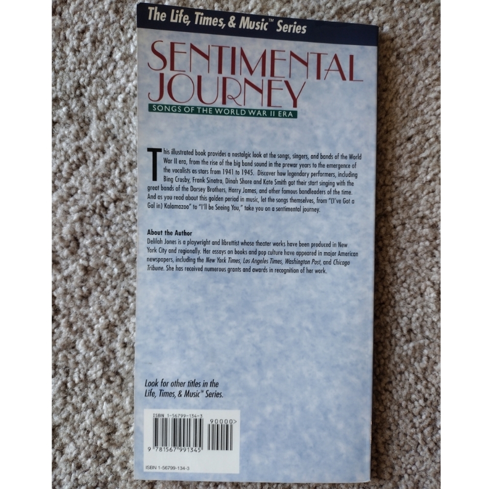 Sentimental Journey Songs Of WW2 Era Book - Picture 3 of 7